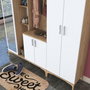 Hanah Home Recibidor EA129 - 2797 Nogal y Blanco